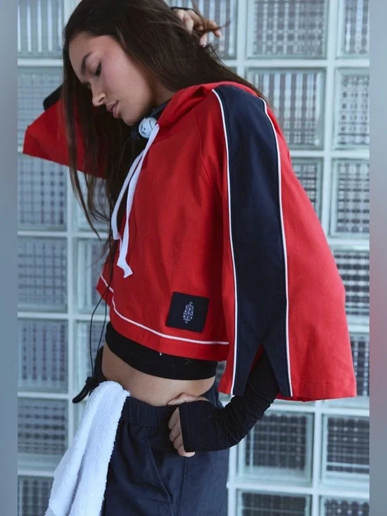 Free People Movement ~ Outfield Layer ~ XS ~  Cropped Hoodie ~ NWT - Picture 11 of 12